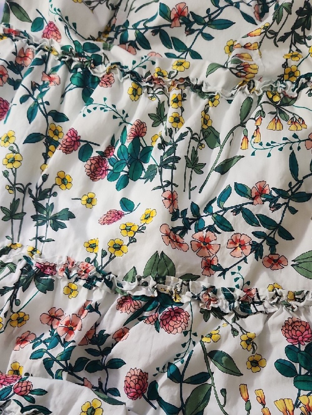 Nautica Jeans Women’s Floral Maxi Dress With On Or Off Shoulder 💯% Cotton - Picture 6 of 12
